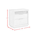 Arcadia 2-Drawer Nightstand with USB in Grey - Michael's Discount Furniture