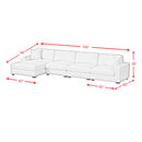 Arizona 4PC Sectional Set with LHF Chaise in Steno Black - Michael's Discount Furniture