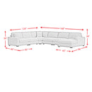 Arizona 7PC Sectional Set with RHF Chaise in Steno Black - Michael's Discount Furniture