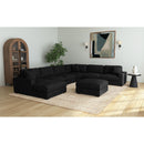 Arizona 7PC Sectional Set with LHF Chaise in Steno Black - Michael's Discount Furniture