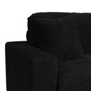 Arizona 7PC Sectional Set with RHF Chaise in Steno Black - Michael's Discount Furniture