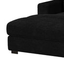 Arizona 3PC Sectional Set with LHF Chaise in Steno Black - Michael's Discount Furniture