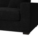 Arizona 4PC Sectional Set with LHF Chaise in Steno Black - Michael's Discount Furniture