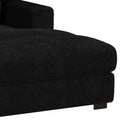 Arizona 7PC Sectional Set with RHF Chaise in Steno Black - Michael's Discount Furniture