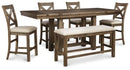 Moriville Counter Height Dining Set - Michael's Discount Furniture