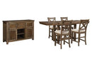 Moriville Counter Height Dining Set - Michael's Discount Furniture