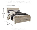 Bellaby Bed with 2 Storage Drawers - Michael's Discount Furniture