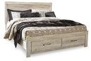 Bellaby Bed with 2 Storage Drawers - Michael's Discount Furniture