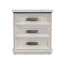 Avalanche 3-Drawer Nightstand with USB in Antique White - Michael's Discount Furniture