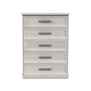 Avalanche 5-Drawer Chest in Antique White - Michael's Discount Furniture
