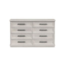 Avalanche 8-Drawer Dresser in Antique White - Michael's Discount Furniture
