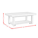 Avalanche 2PC Occasional Table Set in Antique White-Coffee Table & End Table - Michael's Discount Furniture