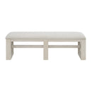 Avalanche Dining Bench in Antique White - Michael's Discount Furniture
