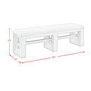 Avalanche Dining Bench in Antique White - Michael's Discount Furniture