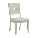 Avalanche Standard Height Dining Set in Antique White-Table and Four Chairs - Michael's Discount Furniture