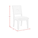Avalanche Standard Height Dining Set in Antique White-Table and Four Chairs - Michael's Discount Furniture