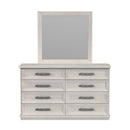 Avalanche Dresser and Mirror Set in Antique White - Michael's Discount Furniture