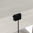 Avalanche End Table with USB in Antique White - Michael's Discount Furniture
