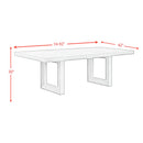 Avalanche Standard Height Dining Set in Antique White-Table and Four Chairs - Michael's Discount Furniture