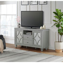 Avril 60" TV Stand in Silver - Michael's Discount Furniture