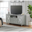 Avril 70" TV Stand in Silver - Michael's Discount Furniture