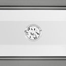Avril Chairside Table with Power/USB in Silver - Michael's Discount Furniture