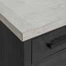 Axel Server in Light Grey and Espresso - Michael's Discount Furniture