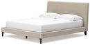 Cielden Upholstered Bed with Roll Slats - Michael's Discount Furniture
