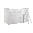 Galen-(5) Low Loft Bunk with Bookcase and Dresser image