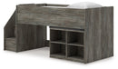 Frandern Loft Bed with Bookcase Storage - Michael's Discount Furniture