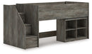 Frandern Loft Bed with Bookcase Storage - Michael's Discount Furniture