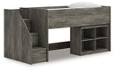 Frandern Loft Bed with Bookcase Storage - Michael's Discount Furniture