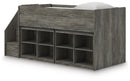 Frandern Loft Bed with Bookcase Storage - Michael's Discount Furniture