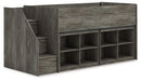 Frandern Loft Bed with Bookcase Storage - Michael's Discount Furniture