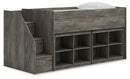 Frandern Loft Bed with Bookcase Storage - Michael's Discount Furniture