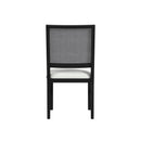Bahama Breeze Dining Chair with White Fabric in Black (2 Per Carton) - Michael's Discount Furniture