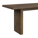 Brisbane Standard Height Dining Set in Brown-Table and Four Fabric Chairs - Michael's Discount Furniture