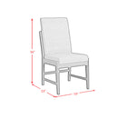Brisbane Dining Side Chair with Bozeman Brown PU in Brown (2 Per Carton) - Michael's Discount Furniture