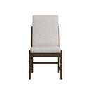 Brisbane Dining Side Chair with Boucle Beige Fabric in Brown (2 Per Carton) - Michael's Discount Furniture