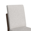Brisbane Standard Height Dining Set in Brown-Table and Four Fabric Chairs - Michael's Discount Furniture
