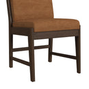 Brisbane Standard Height Dining Set in Brown-Table and Four Fabric Chairs - Michael's Discount Furniture