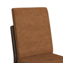 Brisbane Standard Height Dining Set in Brown-Table and Four Fabric Chairs - Michael's Discount Furniture
