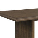 Brisbane Standard Height Dining Set in Brown-Table and Four Fabric Chairs - Michael's Discount Furniture