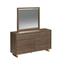 Brisbane UPH Bedroom Set with Boucle Beige and LED - Michael's Discount Furniture