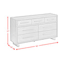 Brisbane Dresser with LED in Brown - Michael's Discount Furniture