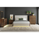 Brisbane Nightstand with USBC and LED in Brown - Michael's Discount Furniture