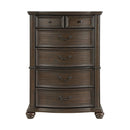 Brunswick 5-Drawer Chest in Mahogany - Michael's Discount Furniture