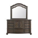 Brunswick Dresser and Mirror Set in Mahogany - Michael's Discount Furniture