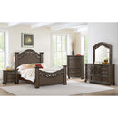 Brunswick 2-Drawer Nightstand with USB in Mahogany