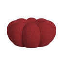 Bubble Swivel Chair and Ottoman in Red - Michael's Discount Furniture